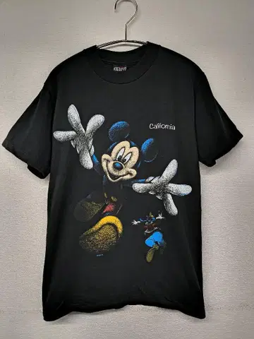 90년대 USA 제작 Mickey&Goofy 티셔츠 Disney
