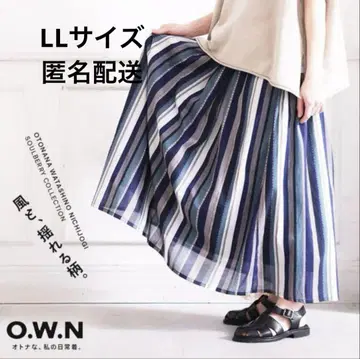 soulberry O.W.N 바람과 흔들리는 패턴 스커트 LL