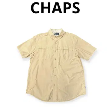 [여름 아이템] CHAPS 나일론 반팔 셔츠 XL 베이지