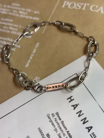 HANNA 핸드메이드 체인 팔찌 JIMIN 착용 디자인