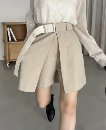 카프리슈 레마쥬 스커트 레이어드 숏 팬츠
