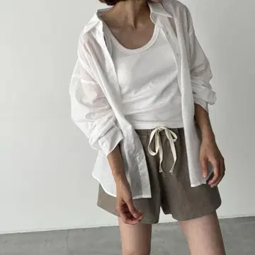 캐널진 El mar 코튼 시어 스트라이프 셔츠