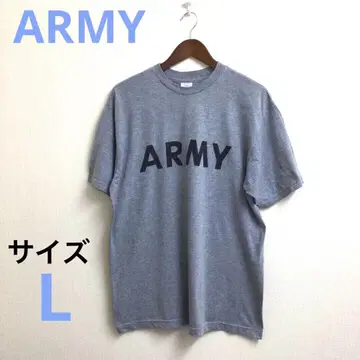 ARMY 남성용 반팔 티셔츠 그레이 사이즈 L