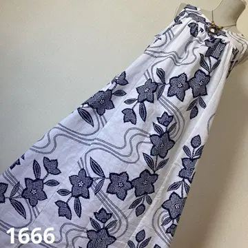 유카타 리메이크 원피스 1666 유카타 옷감 넉넉한 원피스 롱 기장