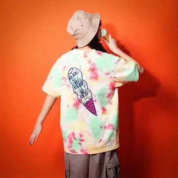펑크 드렁커스 타이다이 아이스 T셔츠 그린 PUNK DRUNKERS