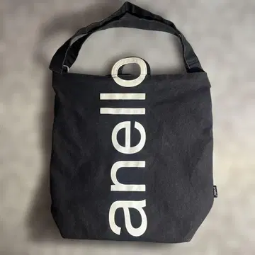 anello 아네로 2웨이 백 숄더백 블랙 로고 대