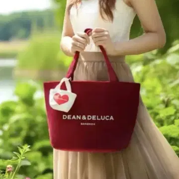 태국 DEAN&DELUCA 딘앤델루카 토트 발렌타인 레드