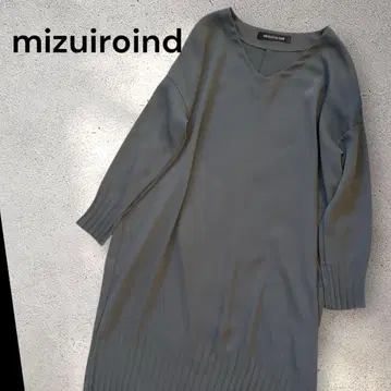 mizuiro ind 미즈이로인드 카키 V넥 원피스 넉넉한 핏