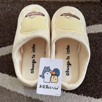 오분구와 함께 슬리퍼 크림색 23~25cm 새상품 아베일