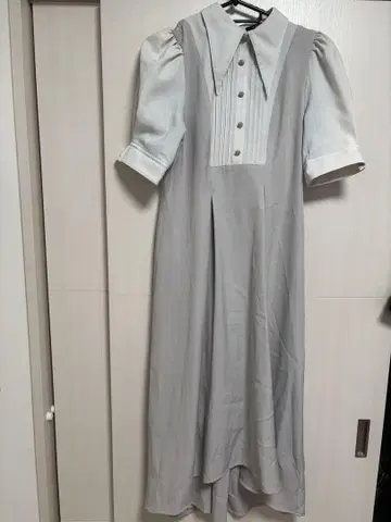 그레이 반팔 셔츠 원피스