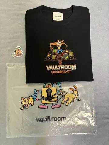 vaultroom 크래쉬 밴디쿠 콜라보 티셔츠 M