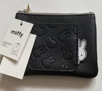 미피 Pocket miffy 미니 플랫 파우치 블랙