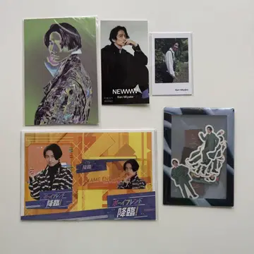 미야케 켄 굿즈 플레이크 씰 스티커 카드