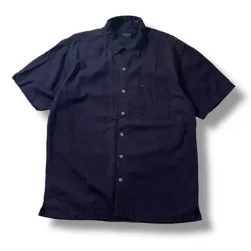 90s IZOD 린넨 셔츠 서핑보드 프린트 서핑 알로하 셔츠