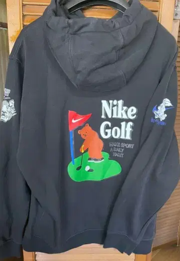 Nike 한국 커스텀 골프 후드 트레이닝복과 캡 세트