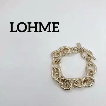 LOHME 빅 서클 체인 팔찌 골드