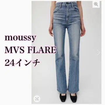 moussy MVS FLARE 데님 24인치 블루 미사모 데님