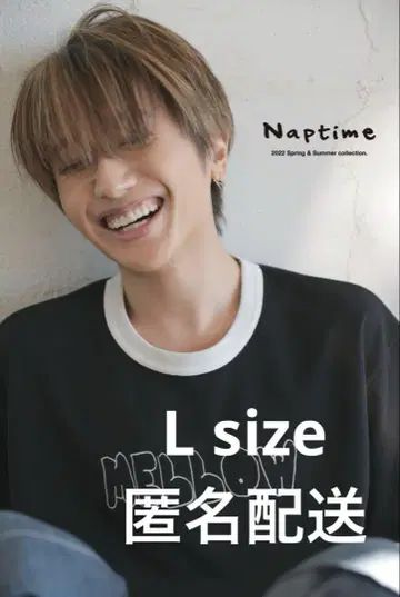 Naptime 티셔츠 블랙 L 사이즈