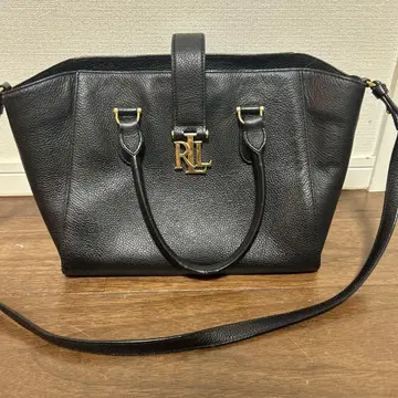 Ralph Lauren 블랙 가죽 백