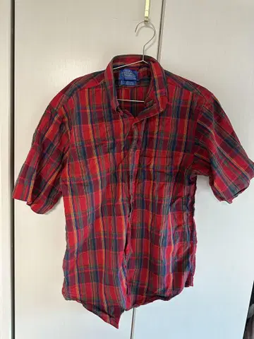 Pendleton 체크 무늬 반팔 셔츠