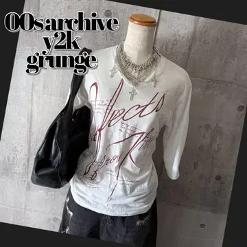 y2k grunge halfsleeve print shirt 2000's