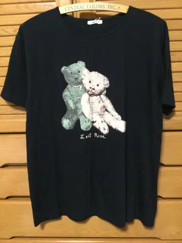 L'EST ROSE 레스트로즈 테디베어 컷소 티셔츠