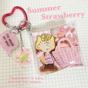 가챠 파우치 핑크 Summer 스트로베리 스위츠 파우치