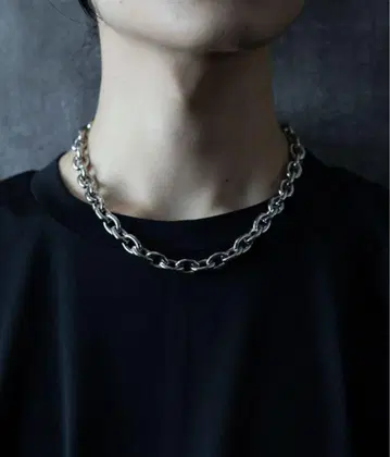 실버 체인 목걸이 BIG 체인 목걸이(HARE)