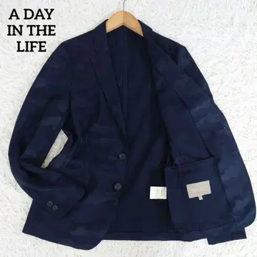 A day in the life 테일러드 자켓 네이비 카모플라주 S