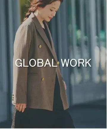 [새상품급] GLOBAL WORK 더블 롱 자켓 타카야마 나오코 님