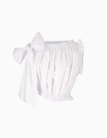 [ 미사용 새상품 ] Bibiy. NUNA RIBBON TOP WHITE
