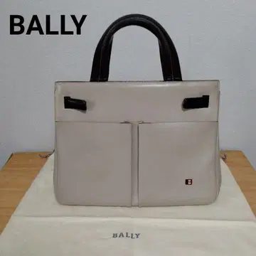 BALLY 발리 베이지 가죽 핸드백 토트백