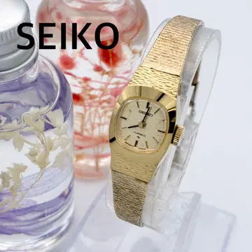 작동 손목시계 SEIKO 세이코 골드 수동 와인딩 여성용 A80