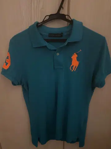 Ralph Lauren 반팔 피케 셔츠 파랑