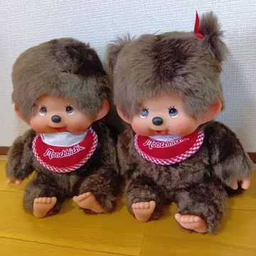 Monchhichi 봉제 인형 2개 세트 M 사이즈 앉은 자세
