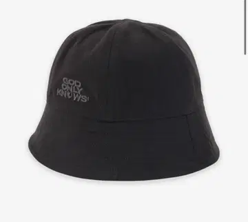 god only knows LOGO BUCKET HAT 블랙