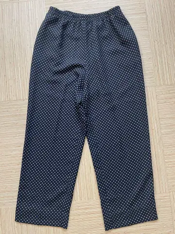 남성용 네이비 폴리에스테르 vintage 팬츠
