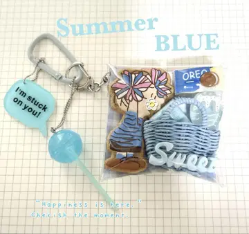 가챠 파우치 스카이블루 Summer BLUE 아이스크림 스위츠 파우치