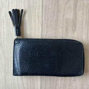블랙 가죽 프래그먼트 케이스 태슬 포함