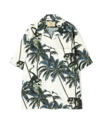 ALOHA SHIRT 'TIGER & PALM TREE AVIREX