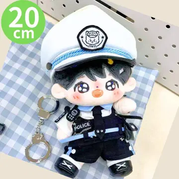 20cm 인형 의류 경찰관 경찰 모자 신발 포함 봉제인형 옷 갈아입히기