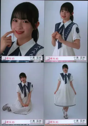 사쿠라자카46 자업자득 코지마 나기사 봉입 특전 브로마이드 4종 컴프