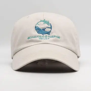BONEFISH 본피쉬 자연 보호 활동 자수 캡 구제 의류 물고기 화이트