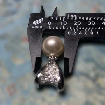 15mm 대형 진주와 실버 펜던트