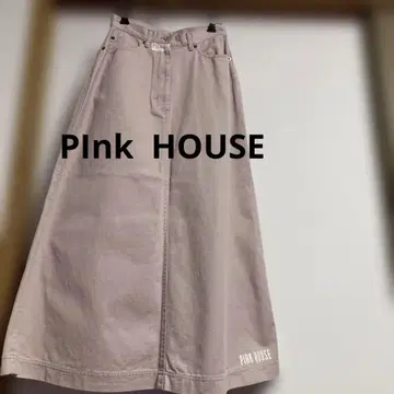 핑크 하우스 롱 스커트