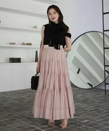 완판 anuans 아뉴앙스 텐셀 리치 오간자 캉캉 스커트