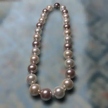 대형 15mm 펄, 핑크, 블랙, 다색 진주 목걸이