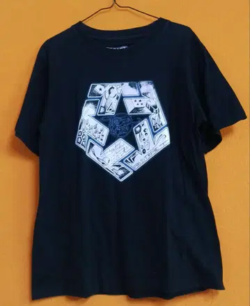 스트릿 브랜드 TRIBAL 펜타곤 로고 디자인 티셔츠