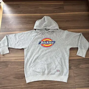 Dickies 그레이 후드 부착 후드티