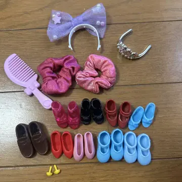 리카짱 신발 스크런치 머리띠 티아라 등 묶음 판매